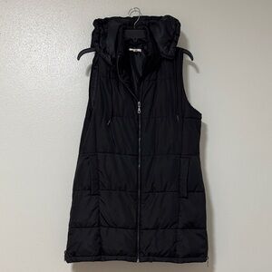 Maurices Midnight Black Quilted Vest